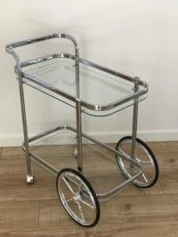 Silver Luxe Drink Cart