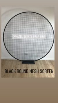 OPHELIA - Black Round Mesh Screen - Image 3