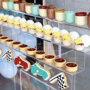 DESSERT AND CAKE DISPLAY PROP HIRE