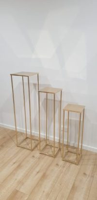 Rectangle Tables - Gold