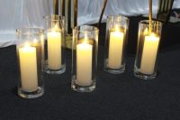 Hurricane Vase & Candles (Led Lit) (Copy) - Image 2