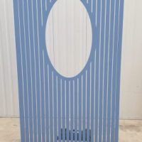 Bleu slatted panel