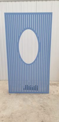 Bleu slatted panel