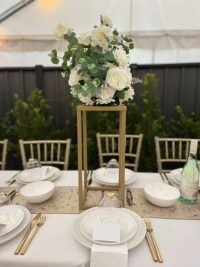 gold centerpieces