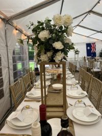 Centerpiece Florals - White Florals Foliage - Image 5