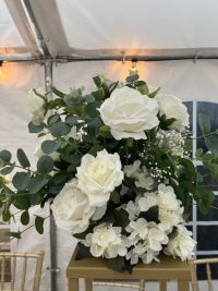 Centerpiece Florals - White Florals Foliage - Image 6