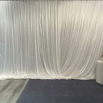 white drapes