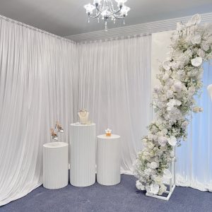 melbourne prop hire, event hire, white ripple plinths