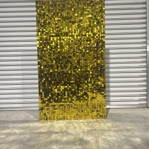 gold shimmer panel