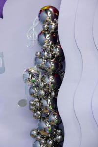 disco ball pillar melbourne prop hire