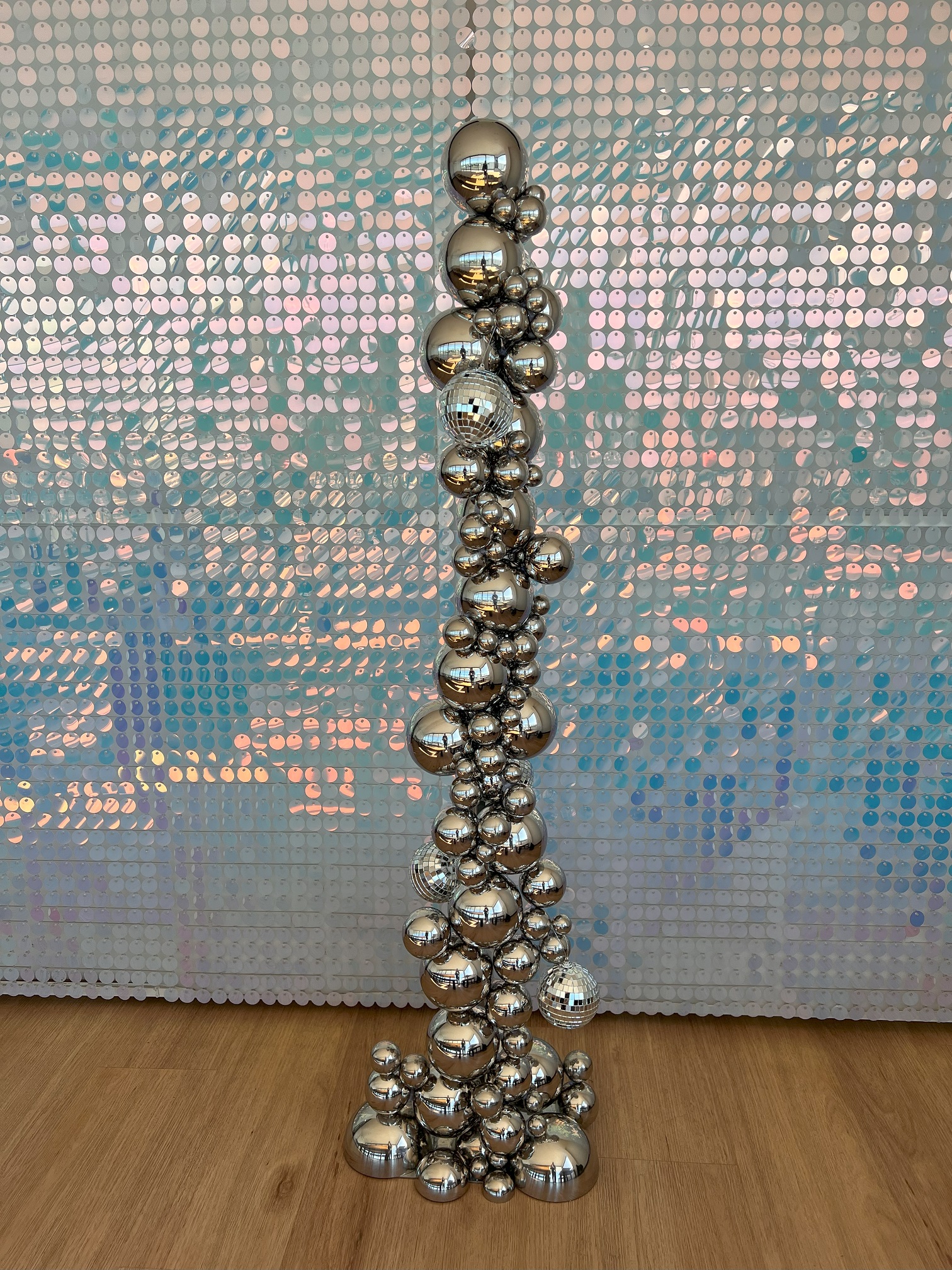 melbourne prop hire disco ball pillar